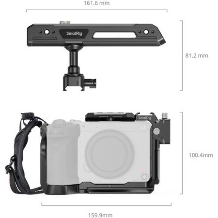 SmallRig 5589 - zestaw, klatka do Sony FX2 + akcesoria, wymiary